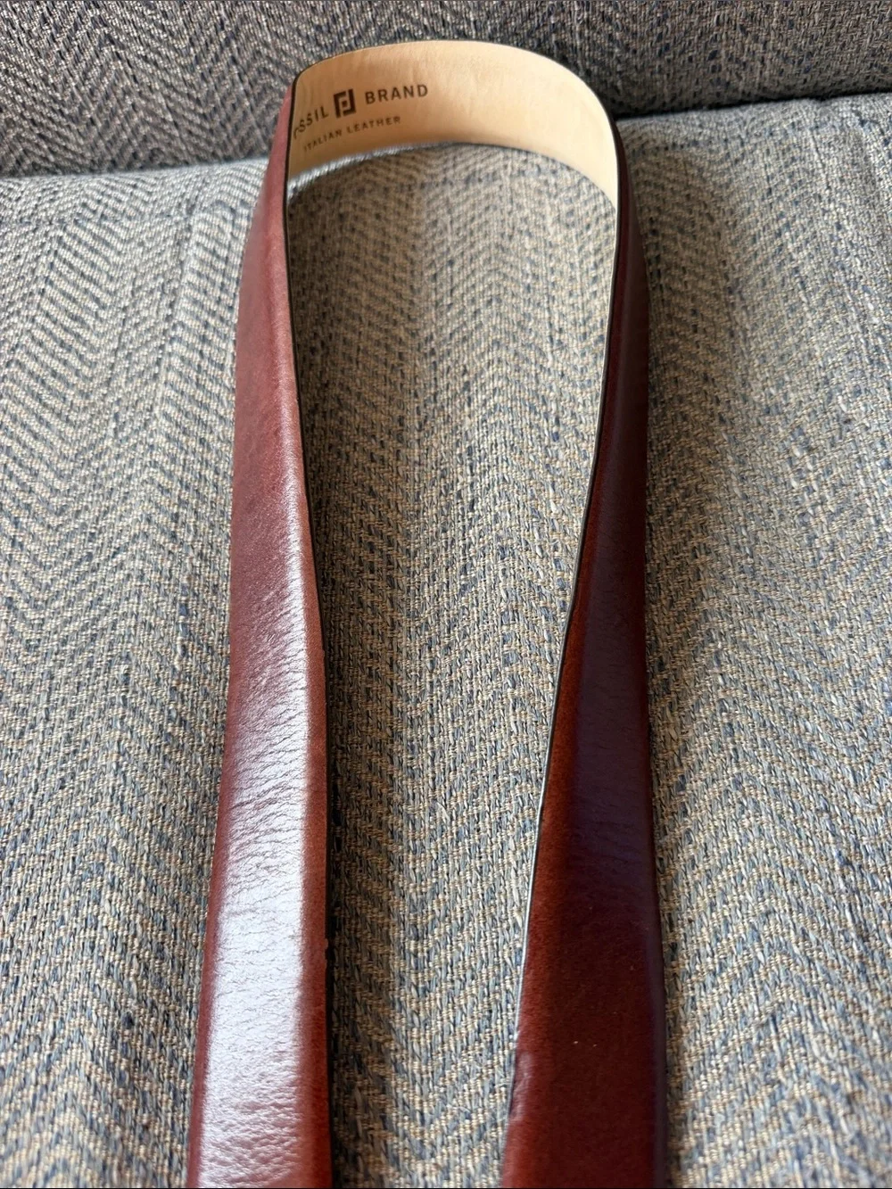 Fossil Brown Leather Belt Size: 44”